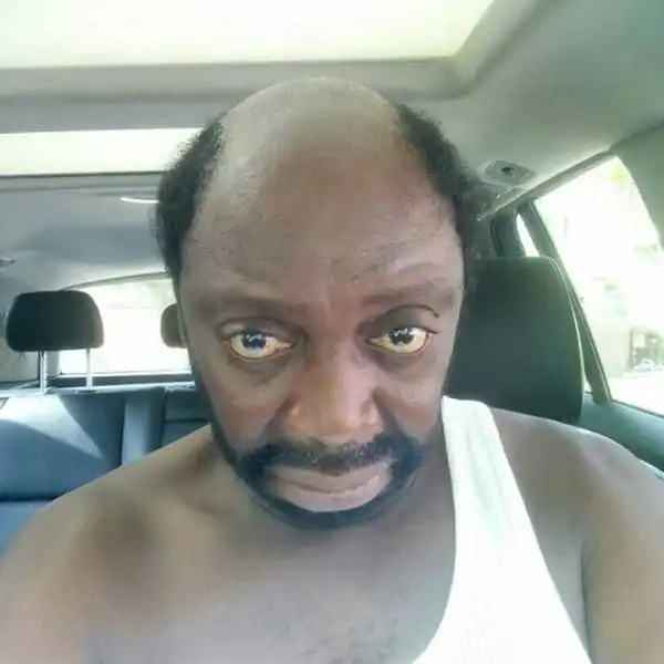 Actor Segun Arinze Shows Off Funny Haircut For New Movie (Photos)